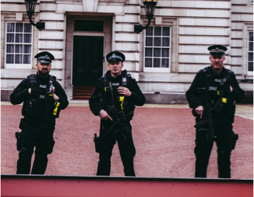police guarding