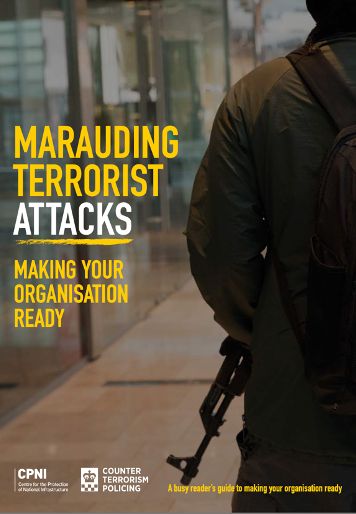 Front cover Marauding Terrorist Attacks:A busy reader's guide to making your organisation ready